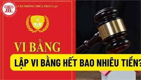 Lập Vi Bằng Hết Bao Tiền?